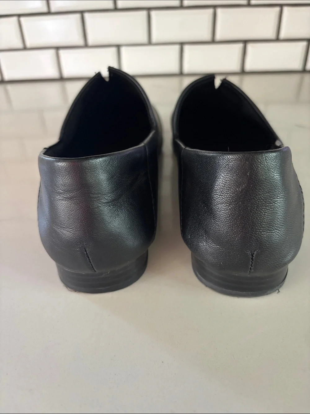 b.o.c. Suree Black Genuine Leather Slip-On Loafers, Women’s Sz 7 NEW W/OUT TAGS